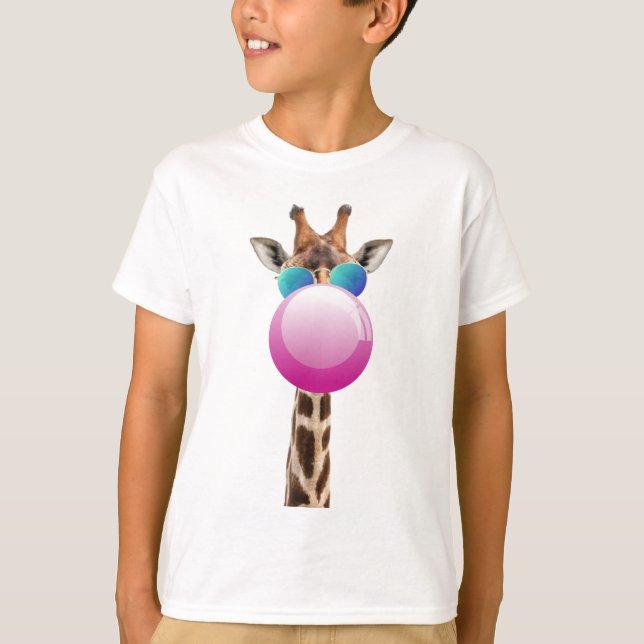 Camiseta Girafa legal e Bubblegum (Frente)