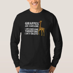 Camiseta Girafa Legal Para Homens Mulheres Animal Vida Selv