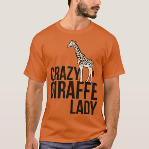 Camiseta Girafa louca Lady girafas bonitinhas