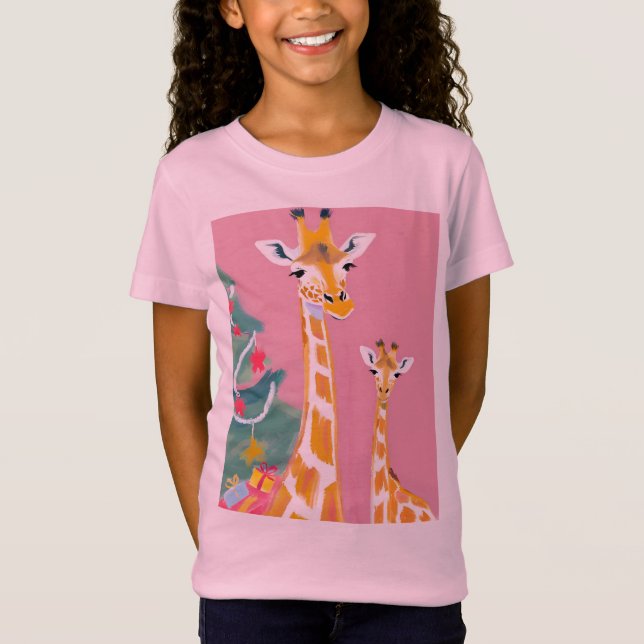 Camiseta Girafa mãe e bebê (Frente)