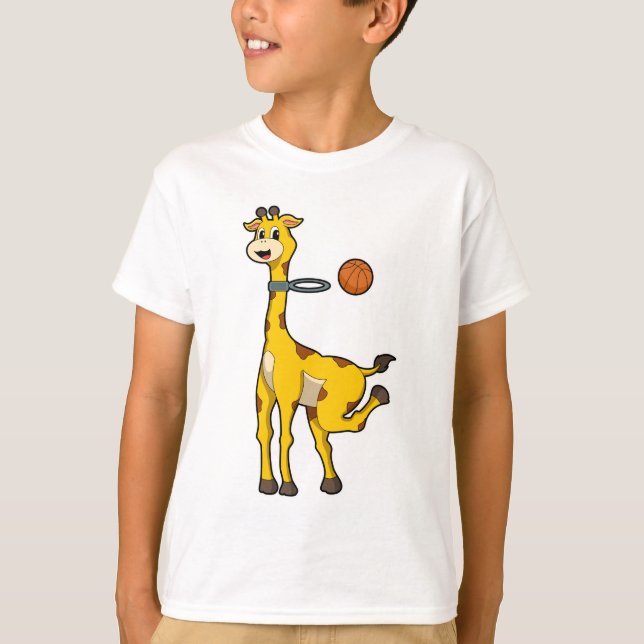 Camiseta Girafa no basquetebol (Frente)