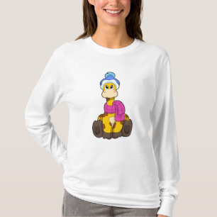 Camiseta Girafa no inverno com Scarf & Hat