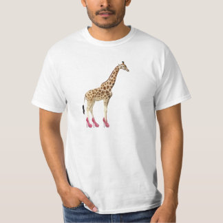 Camiseta Girafa nos saltos altos