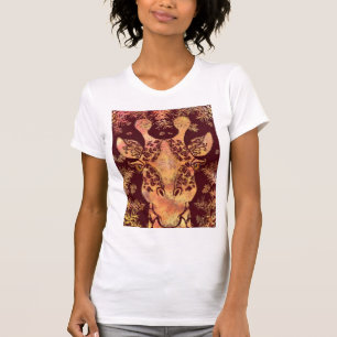 Camiseta Girafa Olhando - Arte de Desenho Migrada - Diferen