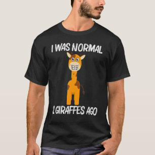 Camiseta Girafa Para Homens Animais Selvagens Safari