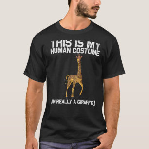 Camiseta Girafa Para Homens Crianças Jovens Girafa 1