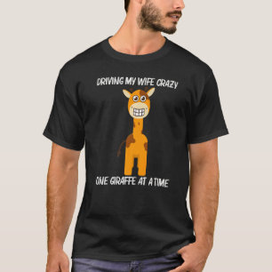 Camiseta Girafa Para Homens Pais Safari Animal Selvagem 1