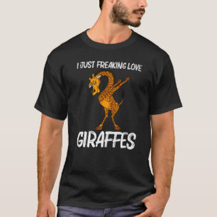Camiseta Girafa Para Homens Safari Selvagem Zoo Animal