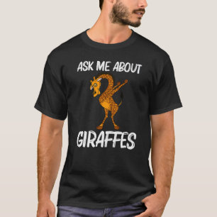 Camiseta Girafa Para Homens Safari Selvagem Zoo Animal