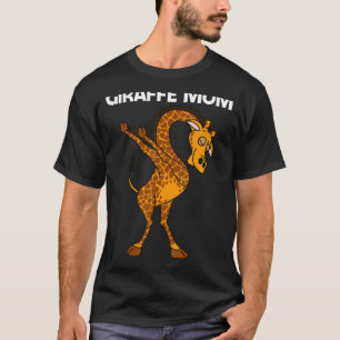 Camiseta Girafa Para Mãe Mãe Safari Selvagem Zoo Animal