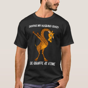 Camiseta Girafa Para Mulheres Mãe Safari Selvagem Zoo Anima