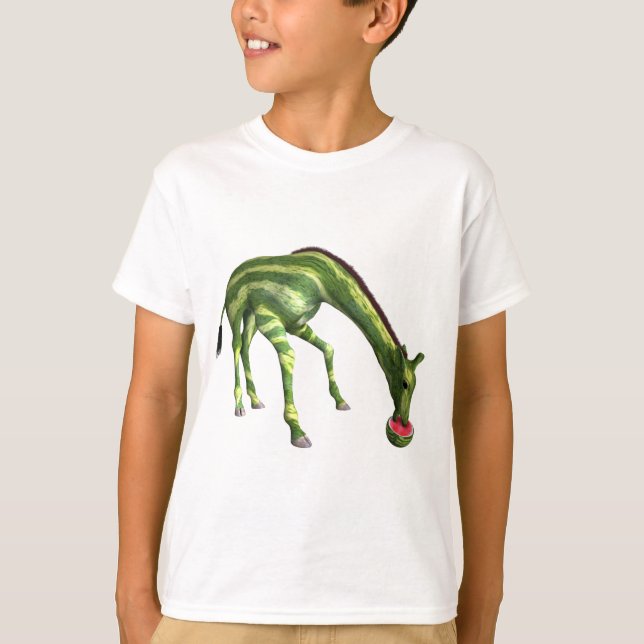 Camiseta Girafa que come a melancia (Frente)
