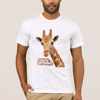 Camiseta Girafa Quietamente Diferente - Arte Girafa