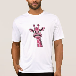 Camiseta Girafa Rosa Cara Azeda