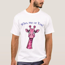 Camiseta Girafa Rosa Surpresa