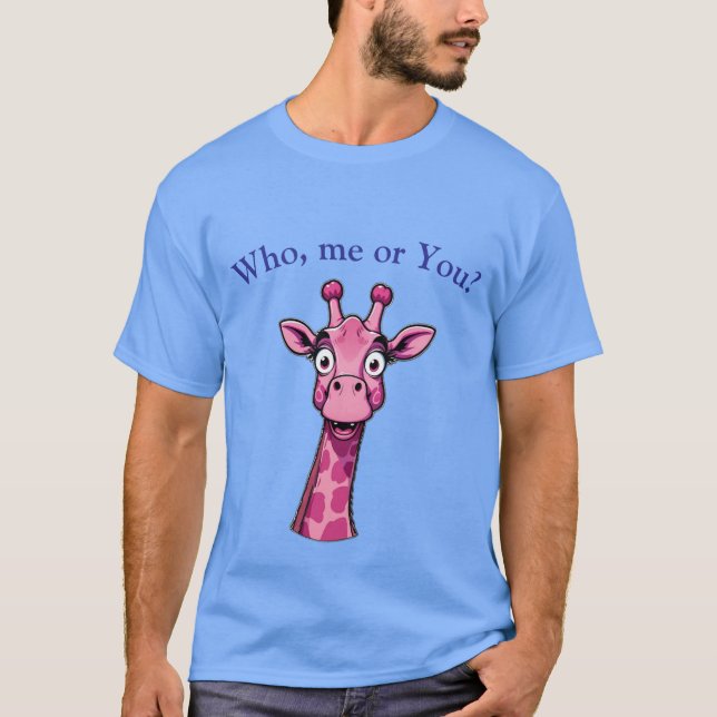 Camiseta Girafa Rosa Surpresa (Frente)