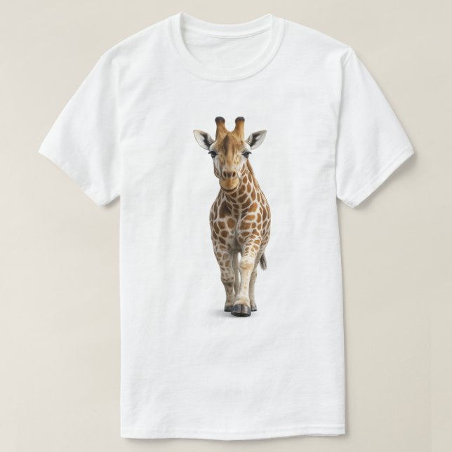 Camiseta Girafa se Aproximando (Frente do Design)