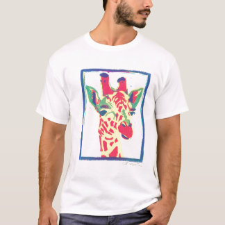 Camiseta Girafa T do pop art