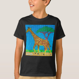 Camiseta Girafa (vívida) - Camisa-T básica para garotos