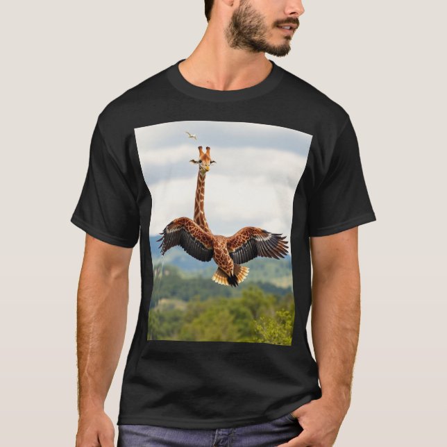 Camiseta Girafa Voadora (Frente)