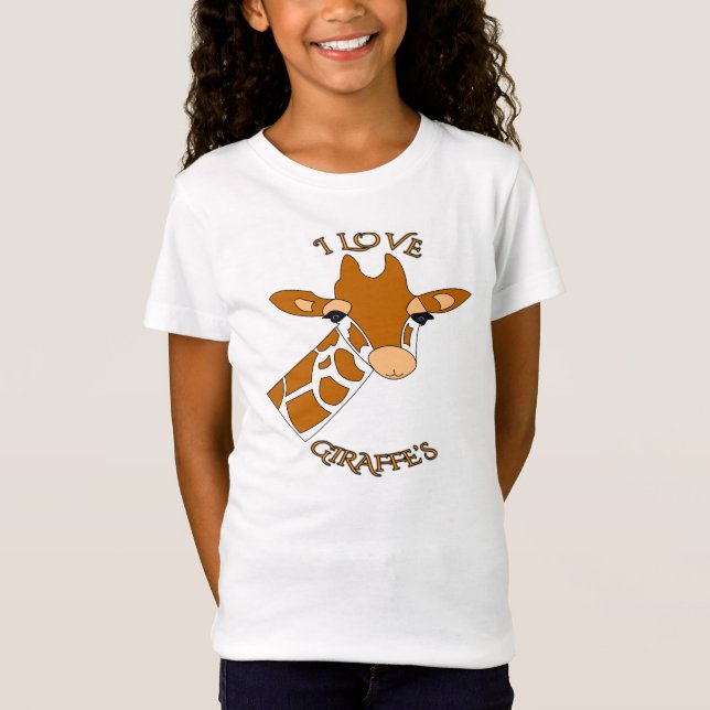 Camiseta Girafas bonitos do amor de I (Frente)