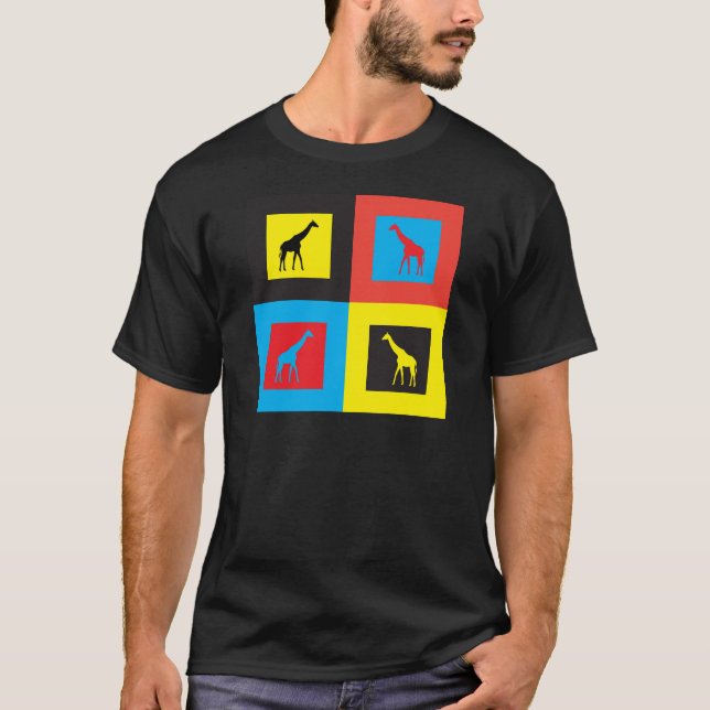 Camiseta Girafas Coloridas (Frente)