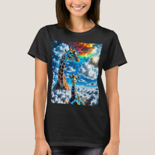 Camiseta Girafas Coloridas - Cabeças nas Nuvens
