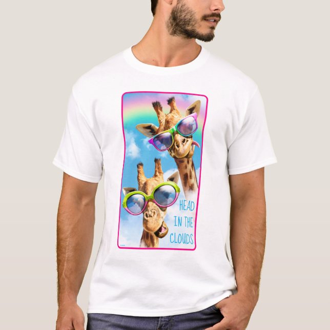 Camiseta Girafas com óculos de sol (Frente)
