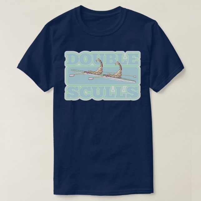 Camiseta Girafas-do-mar duplo (Frente do Design)