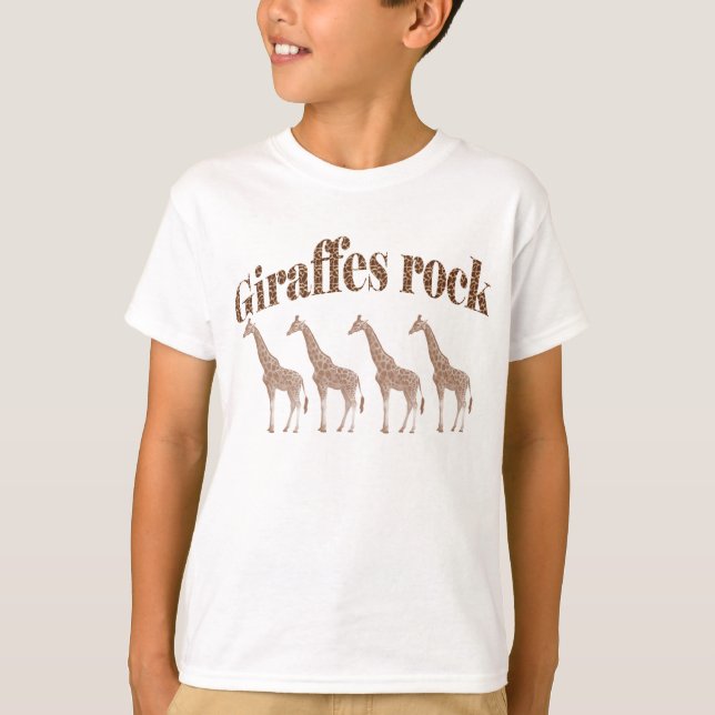 Camiseta Girafas Rock T-Shirt (Frente)
