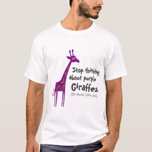 Camiseta Girafas roxos