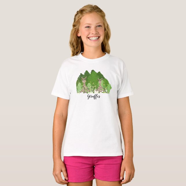 Camiseta Girafas Sentadas (Frente Completa)