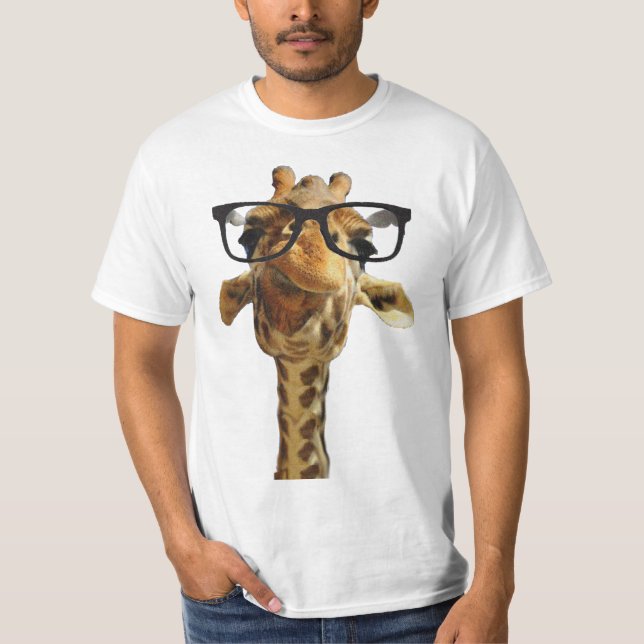 Camiseta giraff na ideia do presente do design das (Frente)