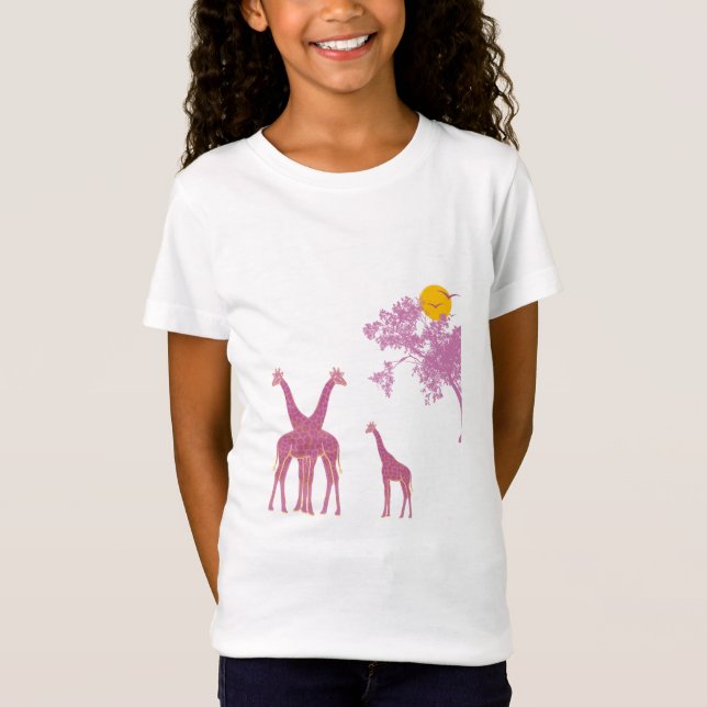 Camiseta Giraffe African Safari (Frente)