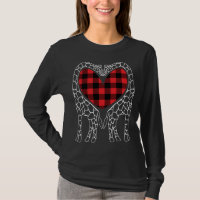 Giraffe Amante Xadrez de Natal Buffalo Pajama Anim