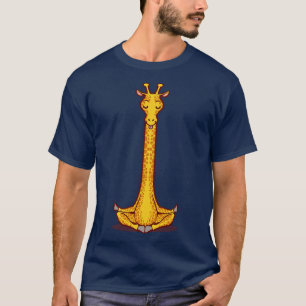 Camiseta Giraffe Animais Meditação Budismo Zen