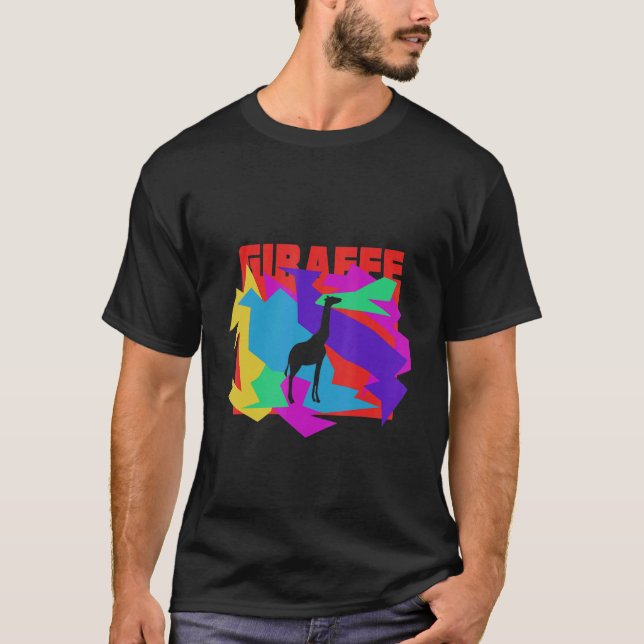Camiseta Giraffe Animal Mosaik Quebra-cabeça (Frente)