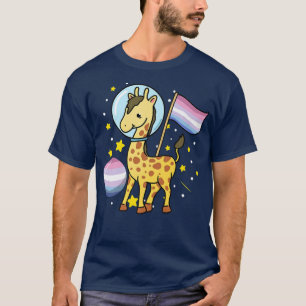 Camiseta Giraffe Astronauta Bigender Pride