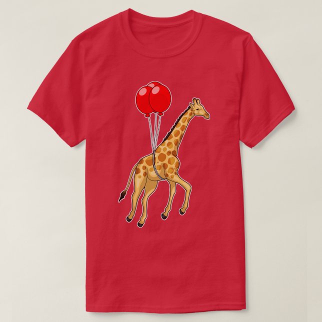 Camiseta Giraffe Balloon (Frente do Design)
