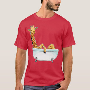 Camiseta Giraffe Bath Bathtub