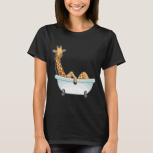 Camiseta Giraffe Bathe Bathtub