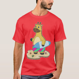 Camiseta Giraffe Beach Surfboard Summer