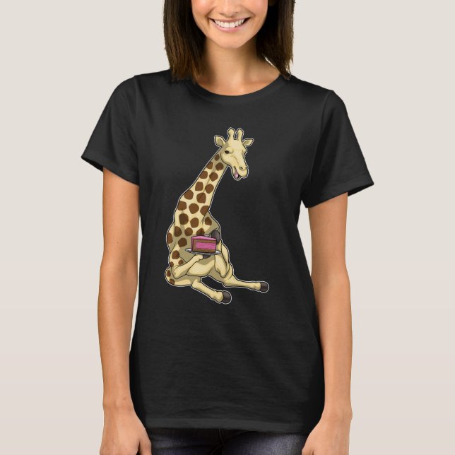 Camiseta Giraffe Birthday Cake (Frente)