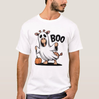 Camiseta Giraffe Boo Halloween Classic T-Shirt_2
