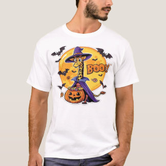 Camiseta Giraffe Boo Halloween Classic T-Shirt_7