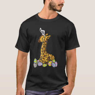 Camiseta Giraffe Bunny Ears Páscoas Bons