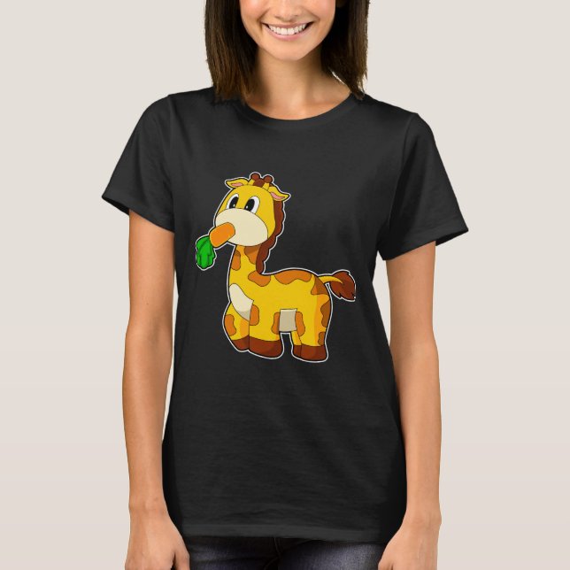 Camiseta Giraffe Cenouras Vegetais (Frente)