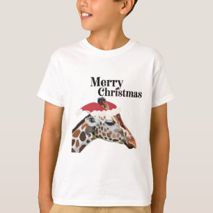 Camiseta Giraffe Christmas