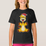 Camiseta Giraffe Christmas Santa hat<br><div class="desc">Este design é o presente perfeito para um aniversário, Natal e outras celebrações. É adequado para mulheres, homens e crianças.</div>