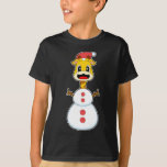 Camiseta Giraffe Christmas Snowman<br><div class="desc">Este design é o presente perfeito para um aniversário, Natal e outras celebrações. É adequado para mulheres, homens e crianças.</div>